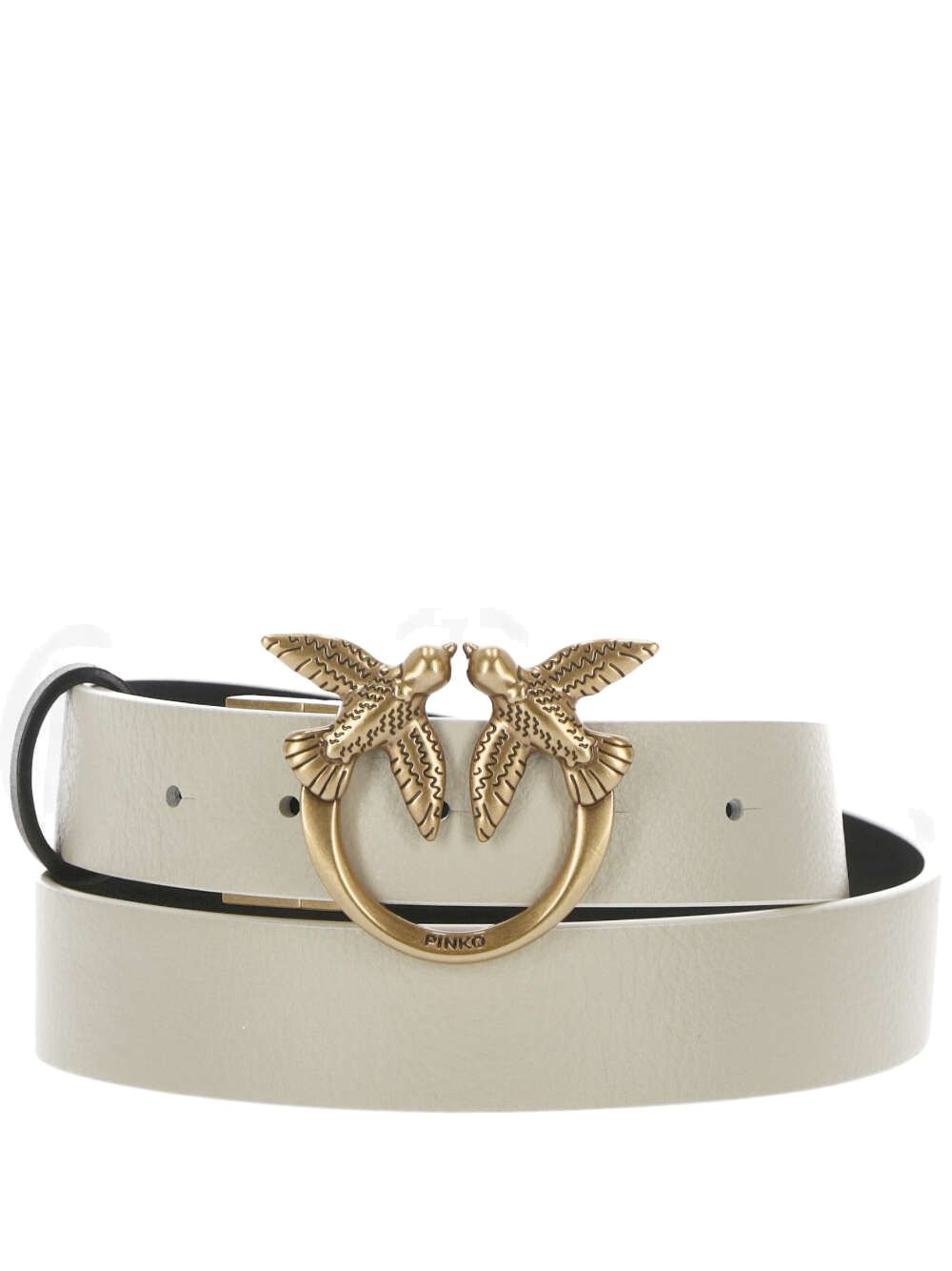 Pinko Belts WHITE/BLACK-ANTIQUE GOLD