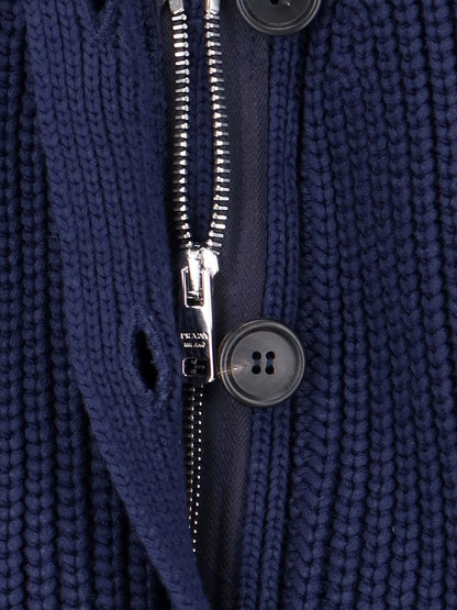 Cardigan bottoni e zip