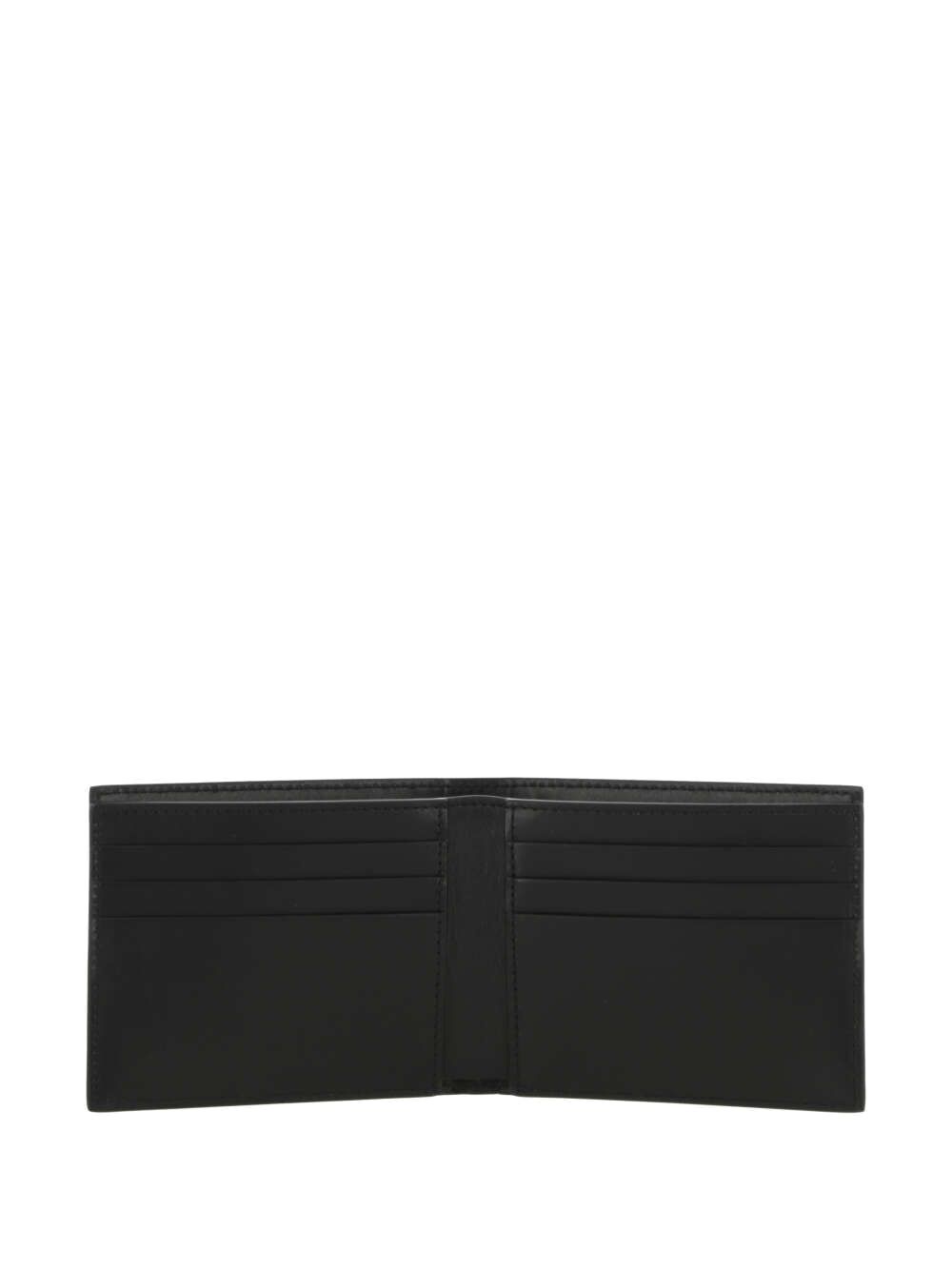 Black wallet with logo