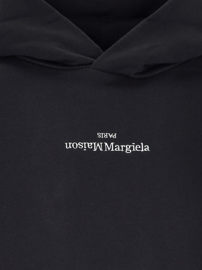Maison Margiela Felpa cappuccio logo