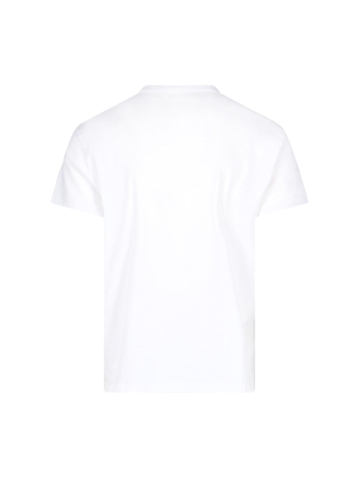 Maison Margiela T-Shirt "numeric logo"-t-shirt-Maison Margiela-T-shirt "numeric logo" Maison Margiela, in cotone bianco, girocollo, maniche corte, stampa "numeric logo" nera fronte, dettaglio "four stitches" retro, orlo dritto.-Dresso