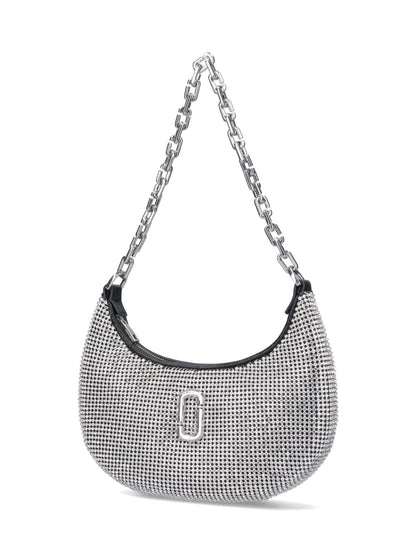 Borsa a spalla "Rhinestone Small Curve"