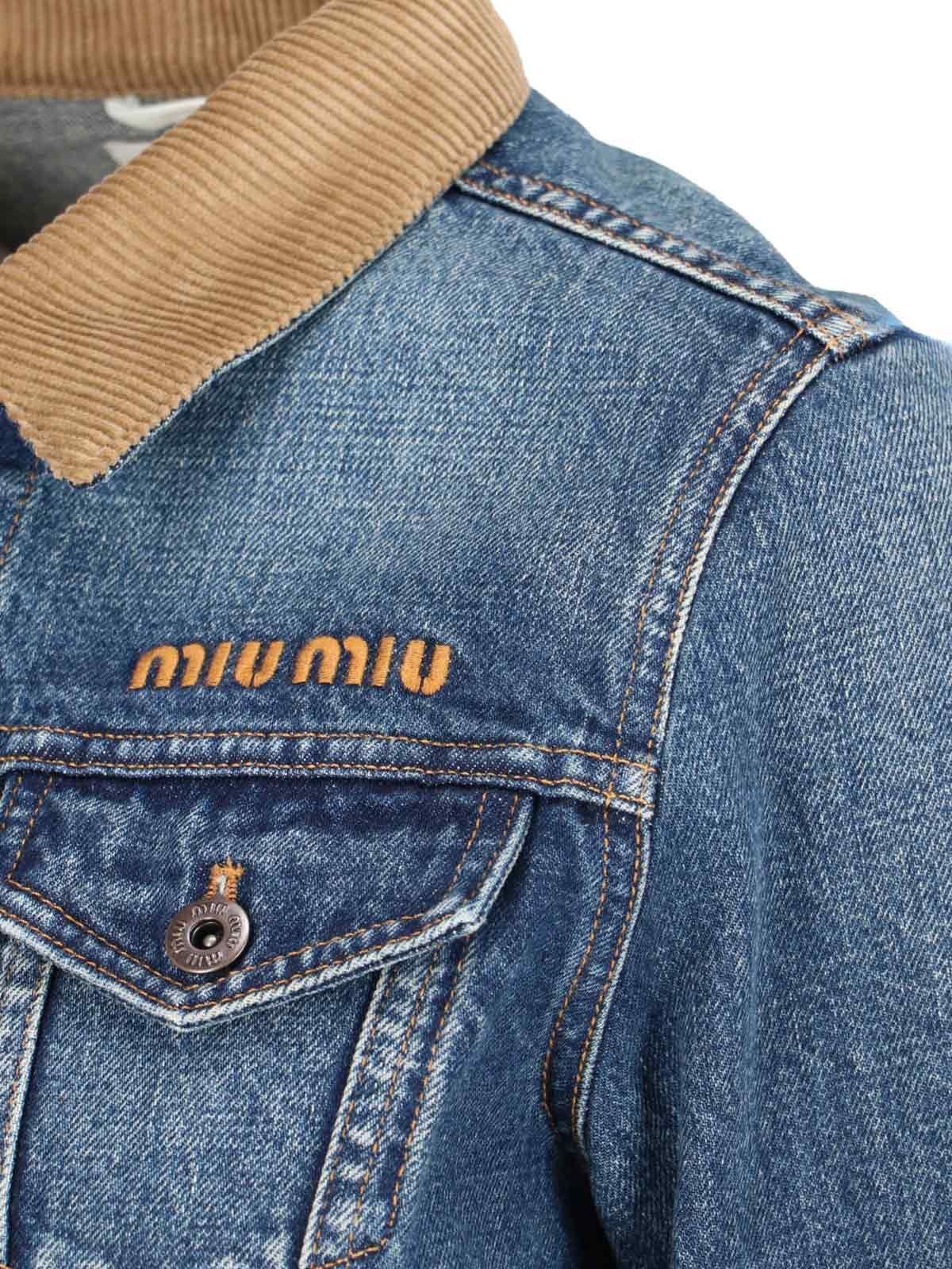 Giacca blouson in denim