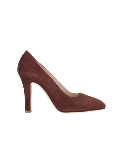 Décolleté in suede