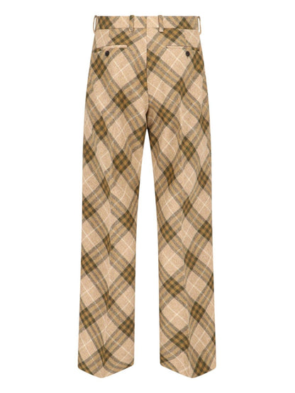 Pantaloni dritti "Check"