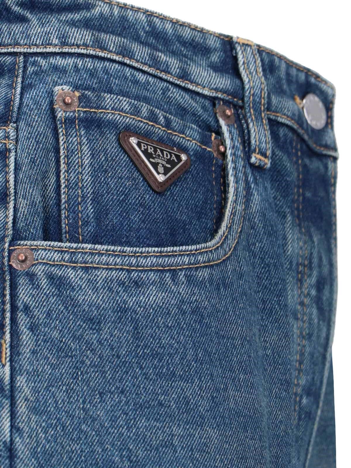 Jeans dritti logo