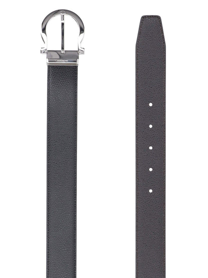 Reversible "Gancini" belt