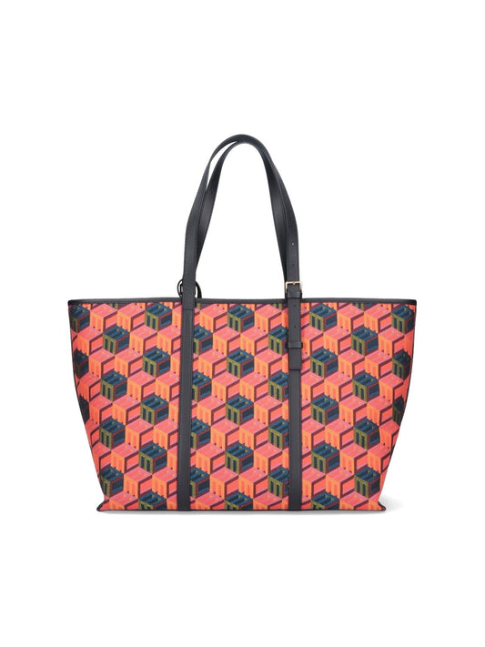 Shopper bag "Cubic Monogram Jacquard"