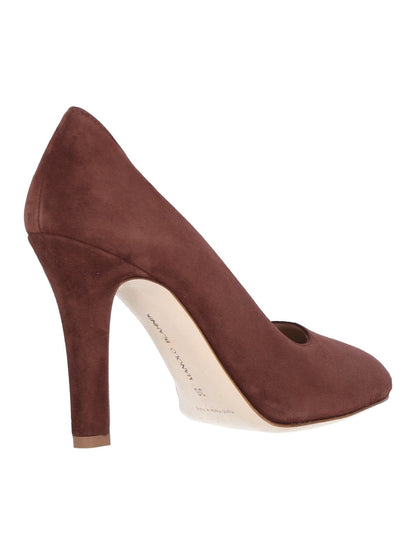 Décolleté in suede