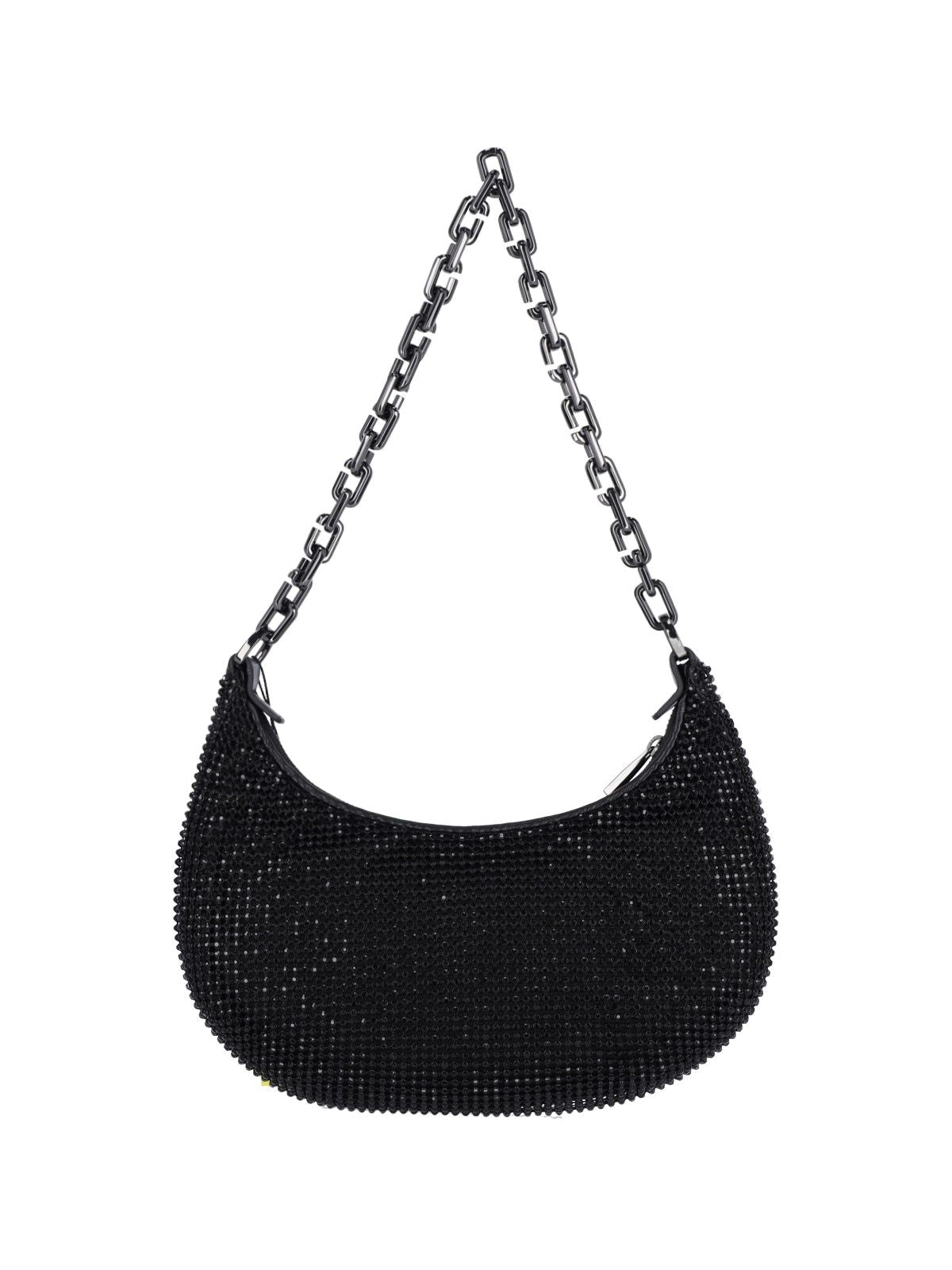 Borsa a spalla "Rhinestone Small Curve"