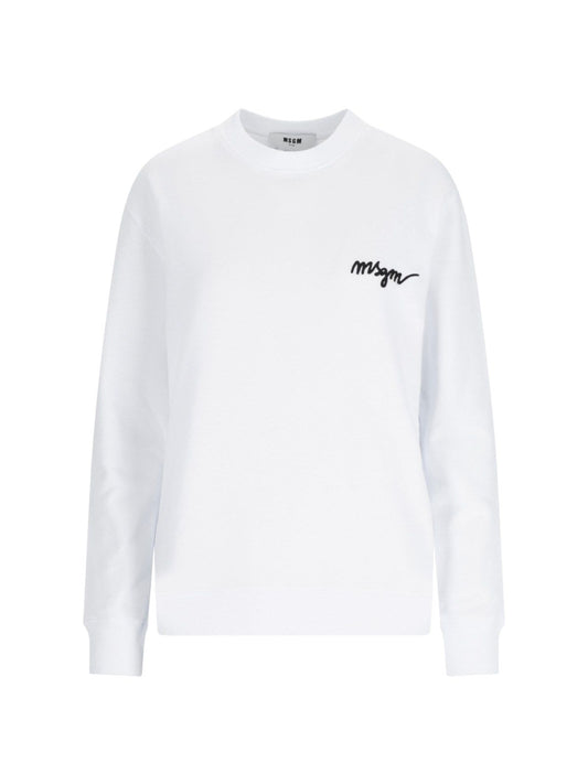 Sweatshirt mit Logo und Rundhalsausschnitt