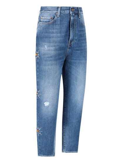 Jeans dettaglio borchie