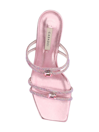 Pink calfskin sandals