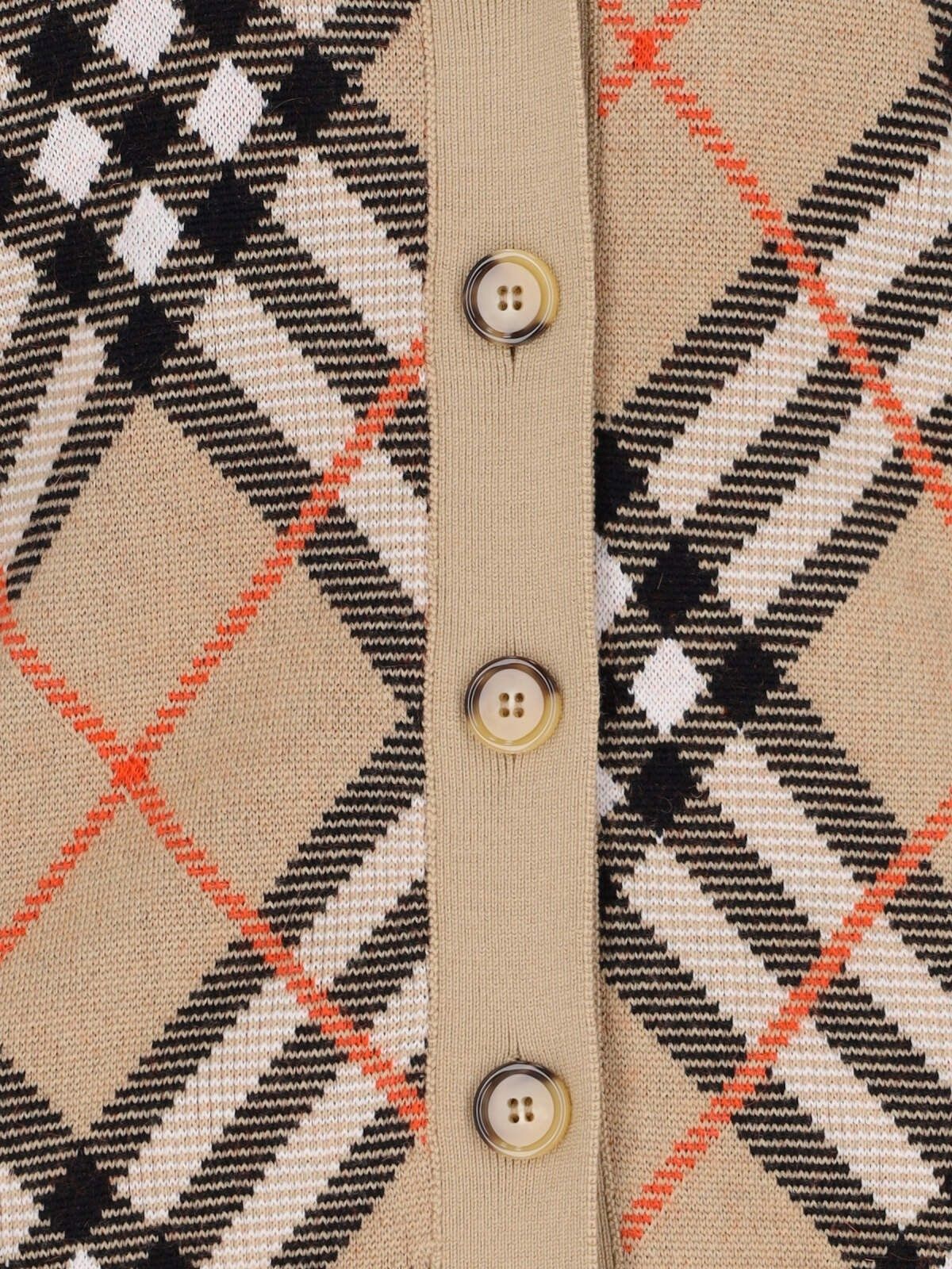 Cardigan in misto lana "Check"