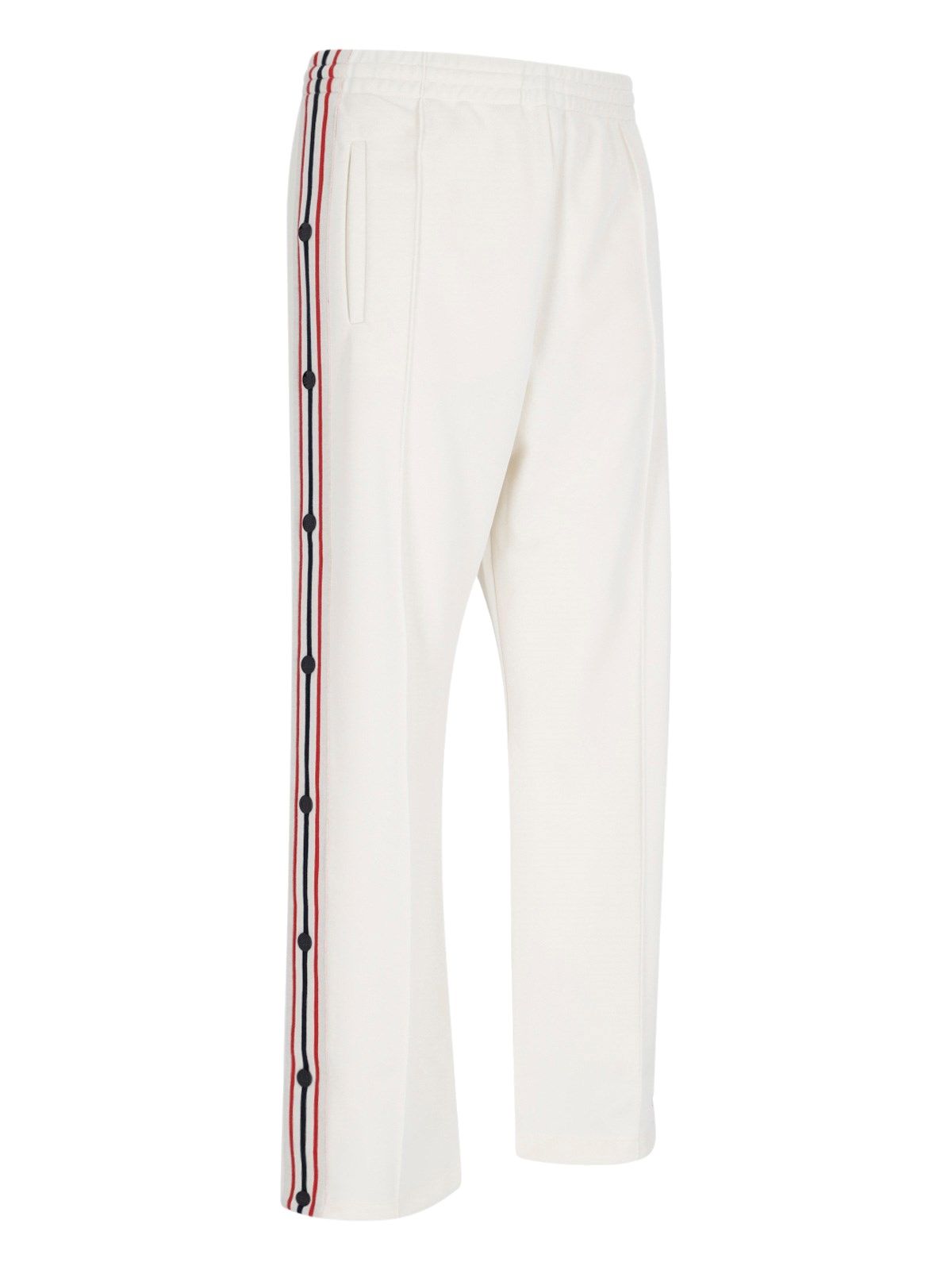 Side button trousers