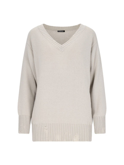 Maglione dettagli destroyed