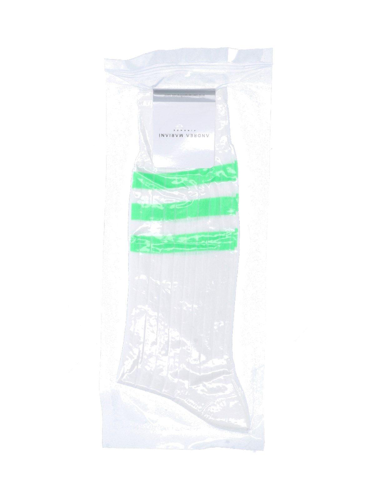 "Fluo Acid Green" Striped Socks