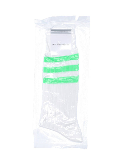 "Fluo Acid Green" Striped Socks