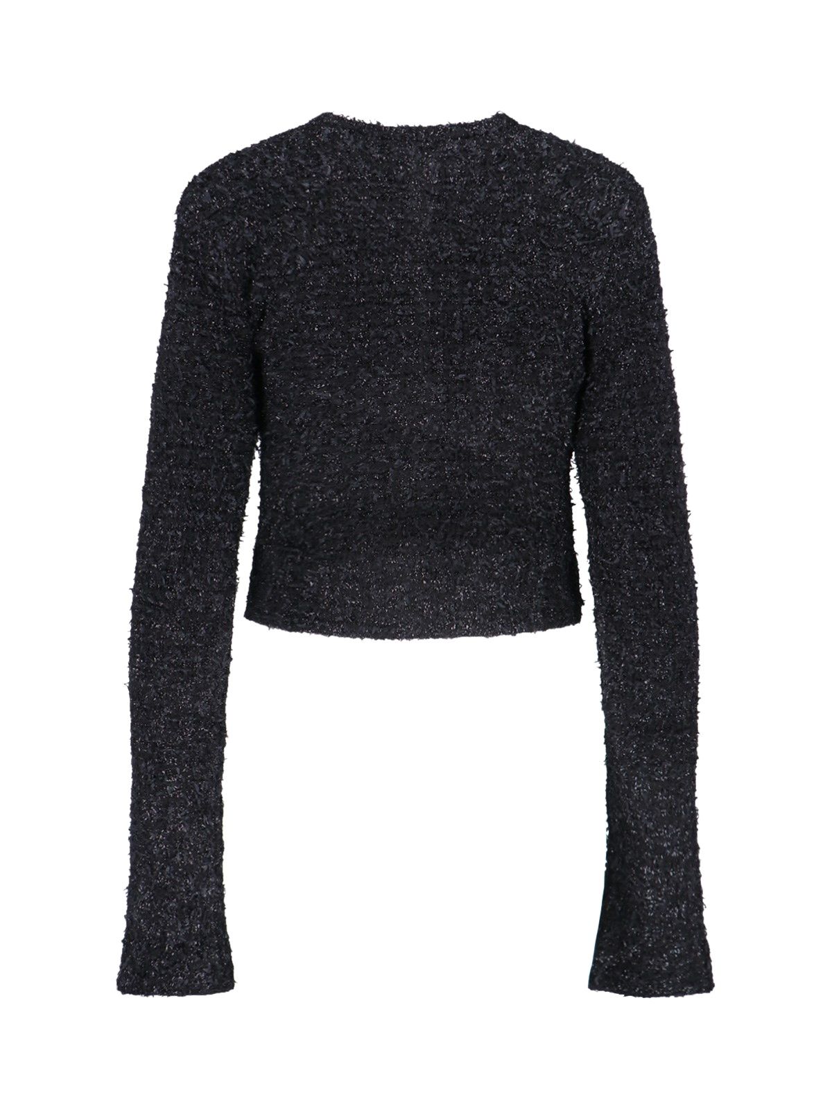 Cardigan crop bottoni