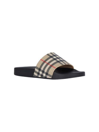 Sandali slide "Vintage Check"