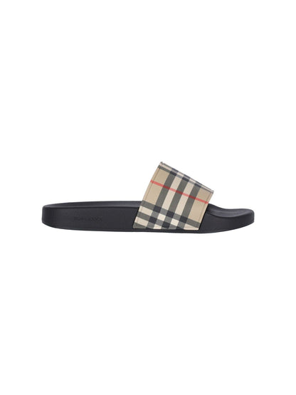 Sandali slide "Vintage Check"