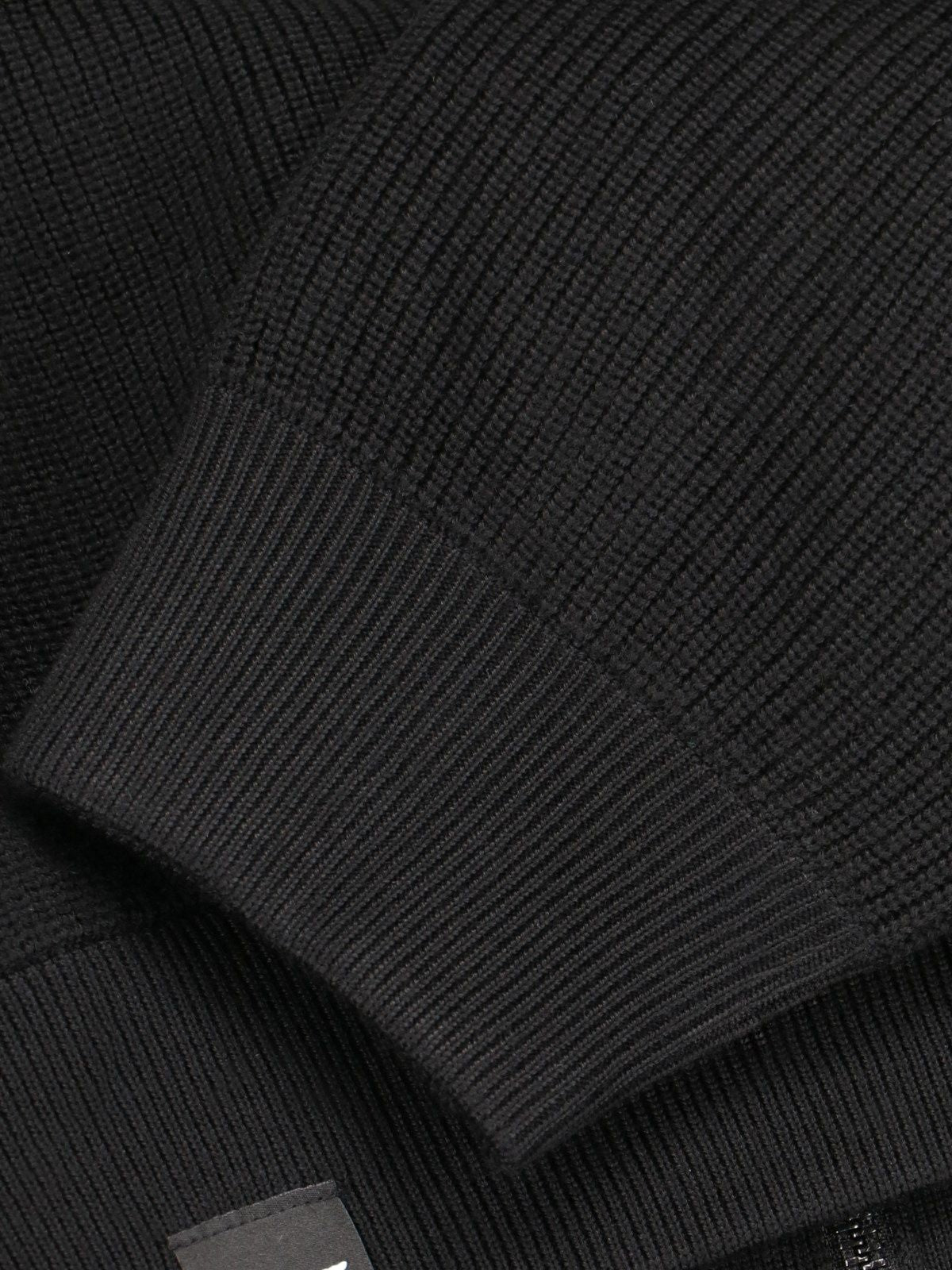Cardigan zip in maglia