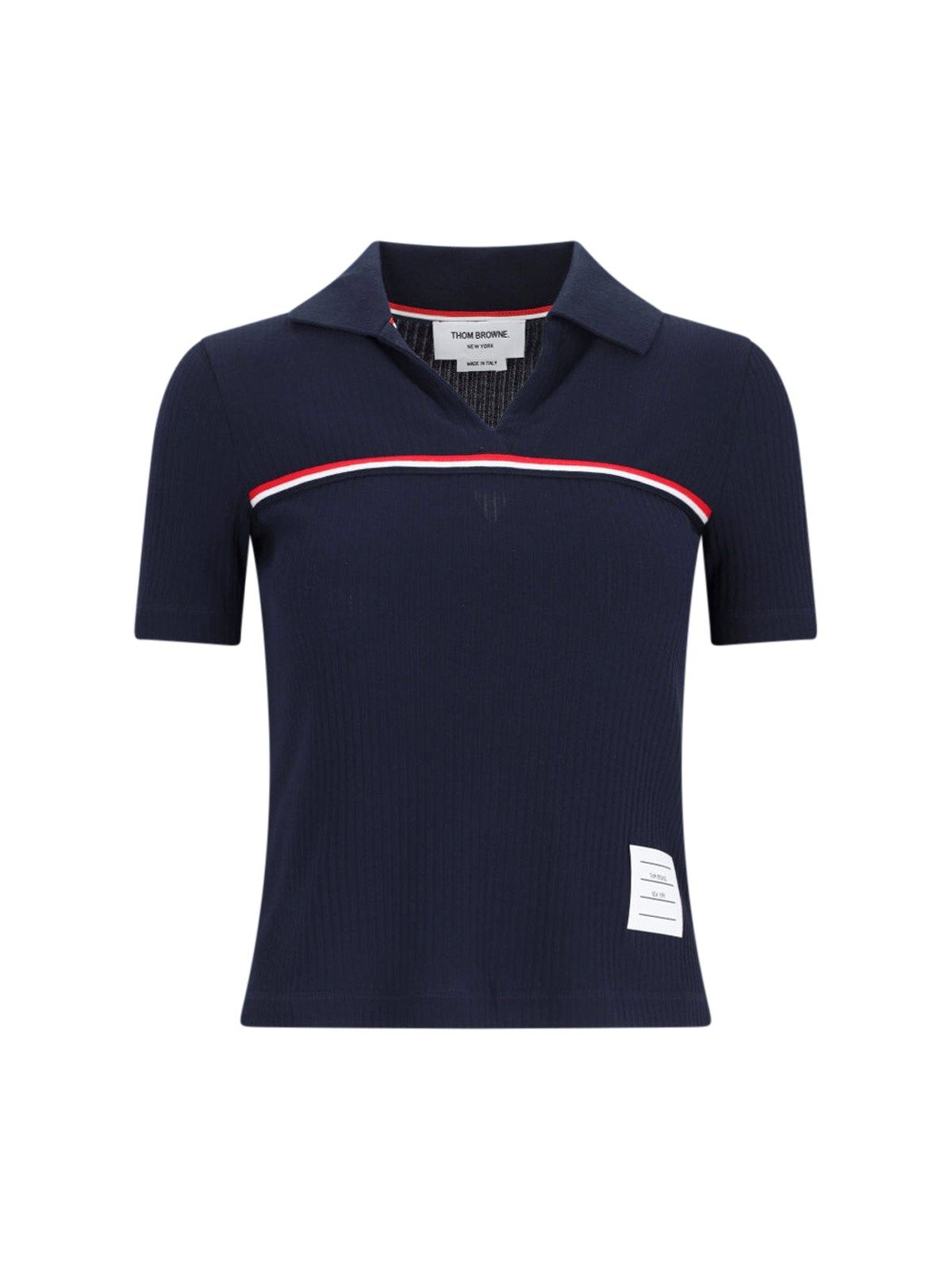 Polo in maglia "Three Stripes"