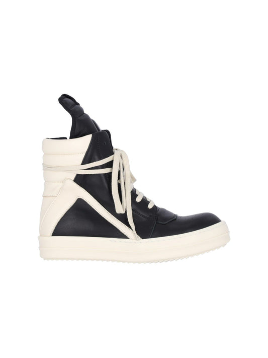 "GeoBasket" platform high-top sneakers