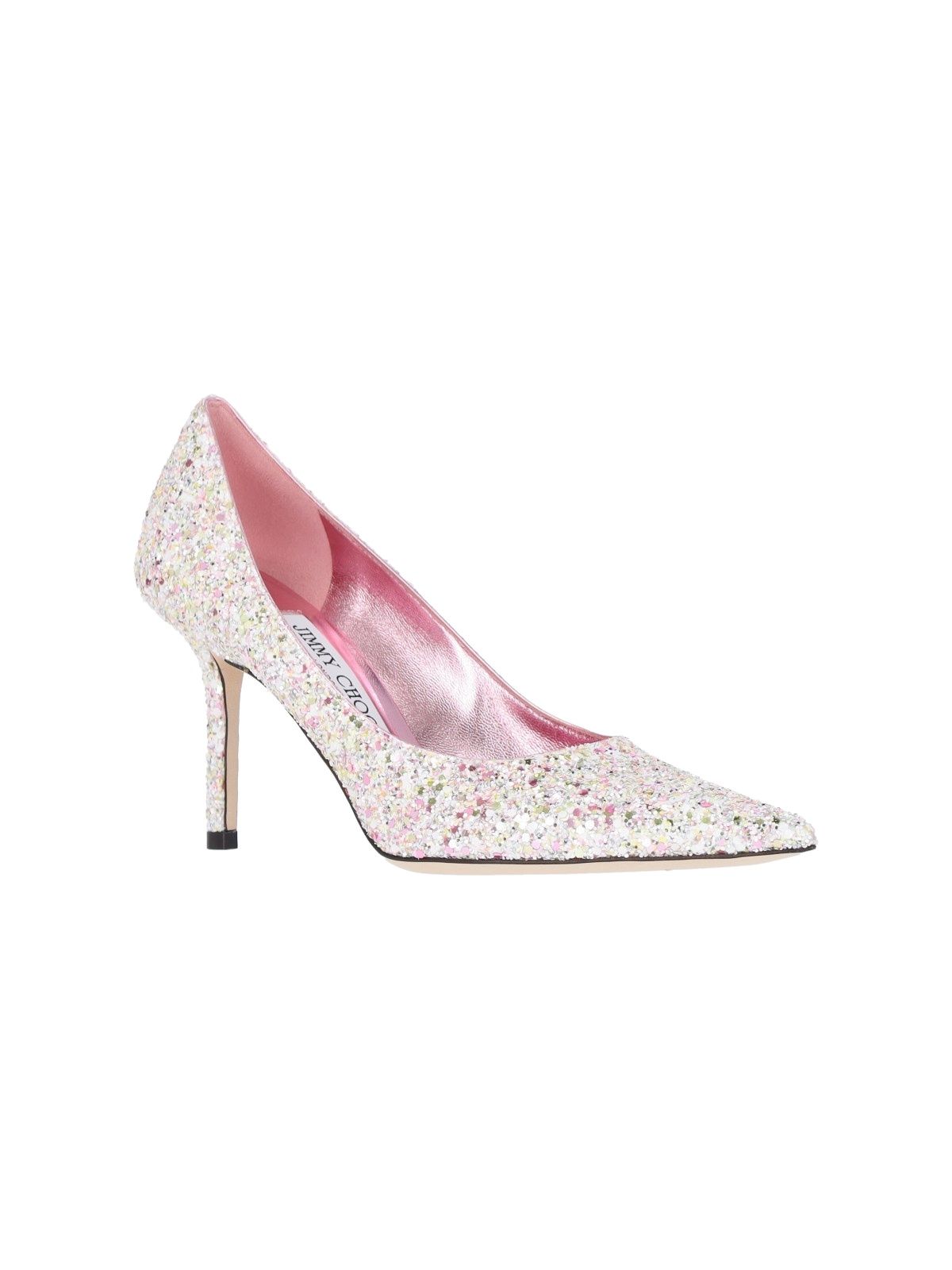 "Love 85" glitter pumps