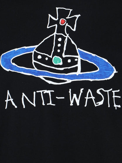 T-shirt stampata "Anti-Waste"