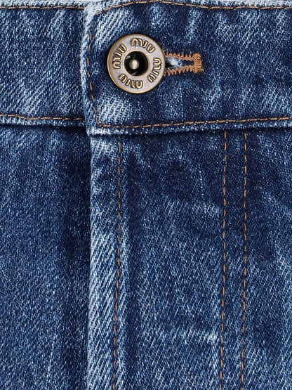 Pantaloncini Denim Logo