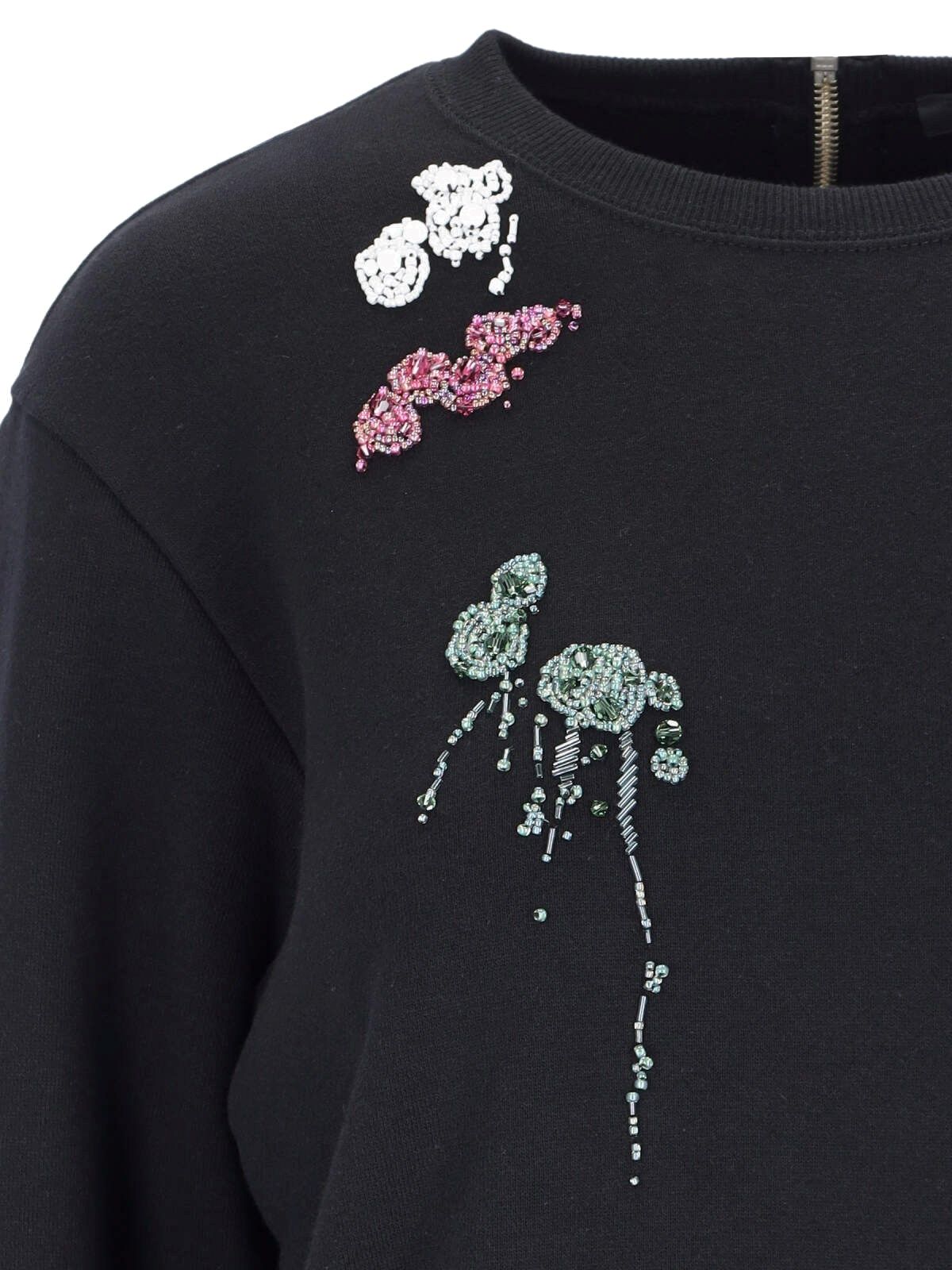 Crewneck sweatshirt with embroidery