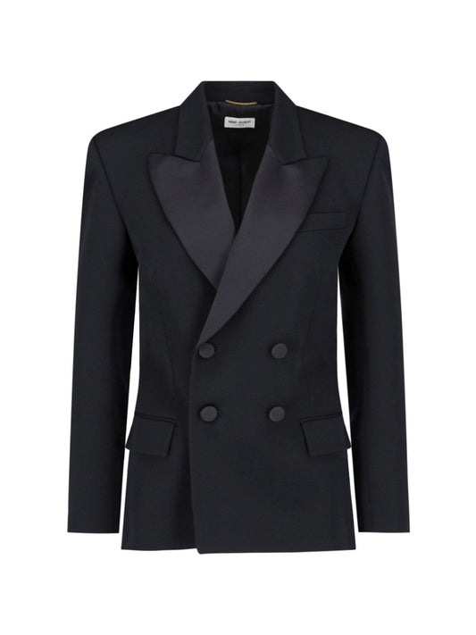 Double-breasted tuxedo jacket