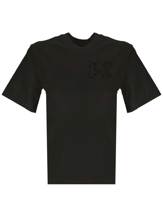 T-shirt con logo nera
