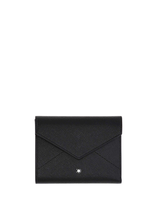 Black Saffiano leather pouch