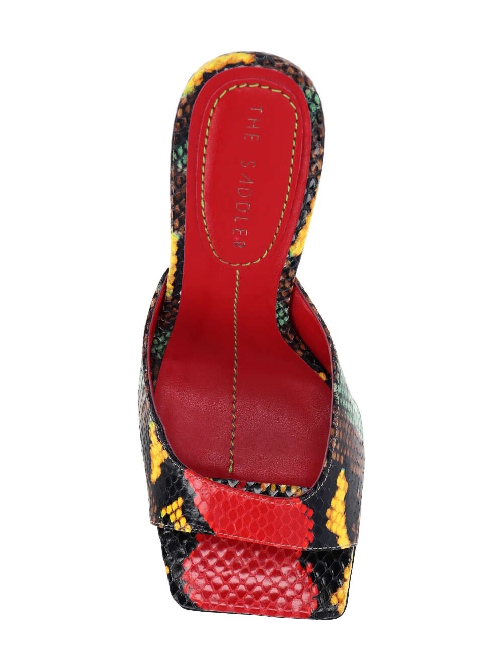 Sandals with 9.5cm high heel