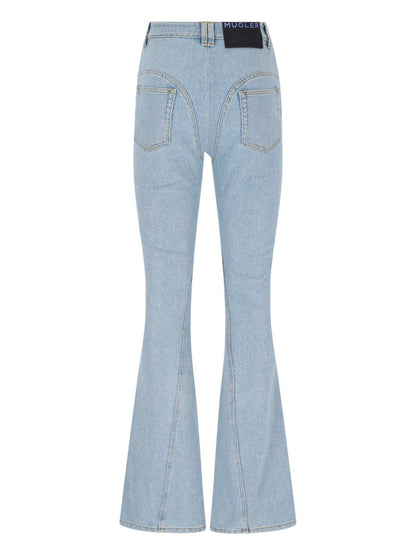 Jeans strass all-over