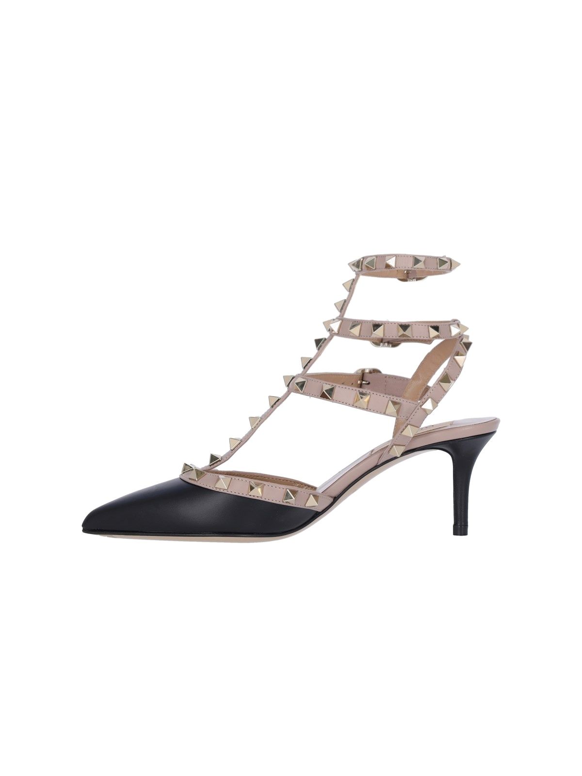 "Rockstud" slingback pumps