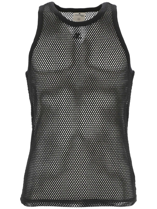 Tank top with logo patch