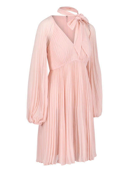 "Sunray pleated" midi dress