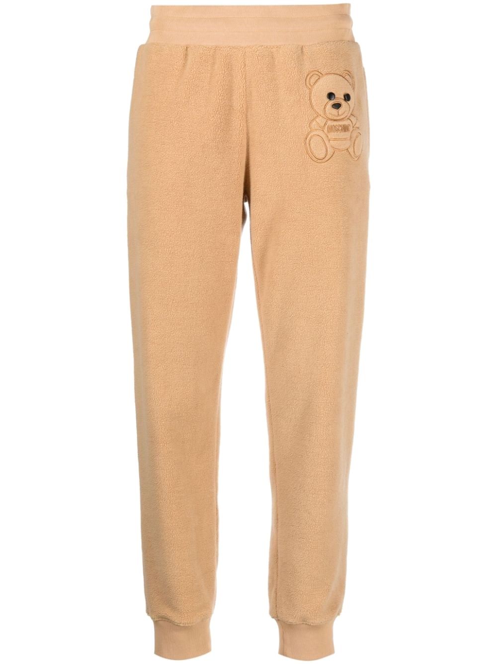 Cropped trousers with teddy bear detail