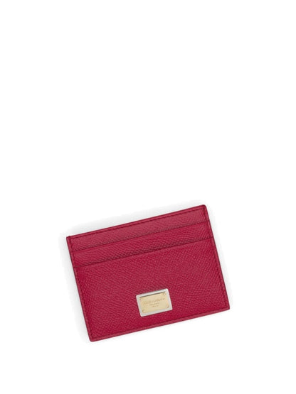 Card holder with logo plaque