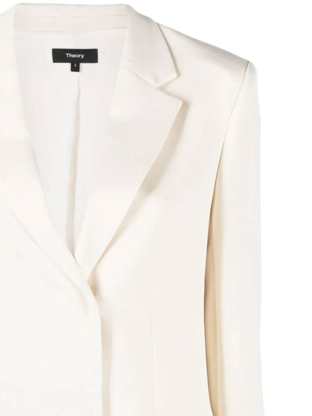 Single-breasted blazer with classic lapel