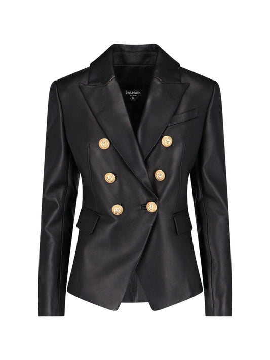 Blazer in pelle