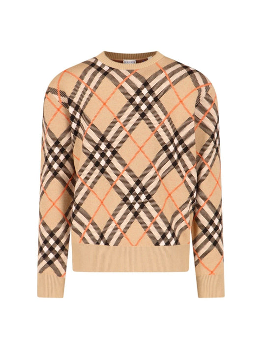 Maglione girocollo "Check"