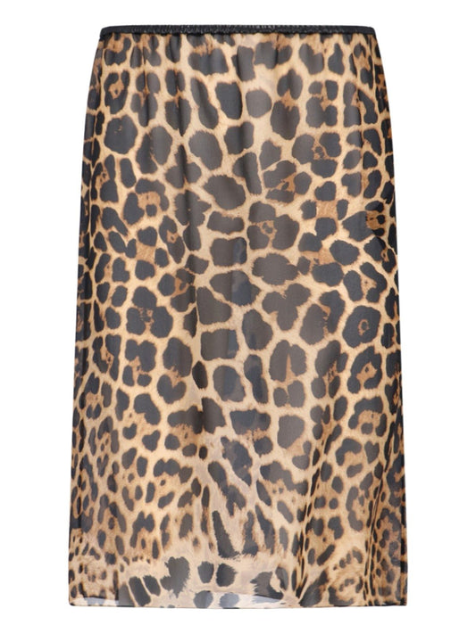 Animal print skirt