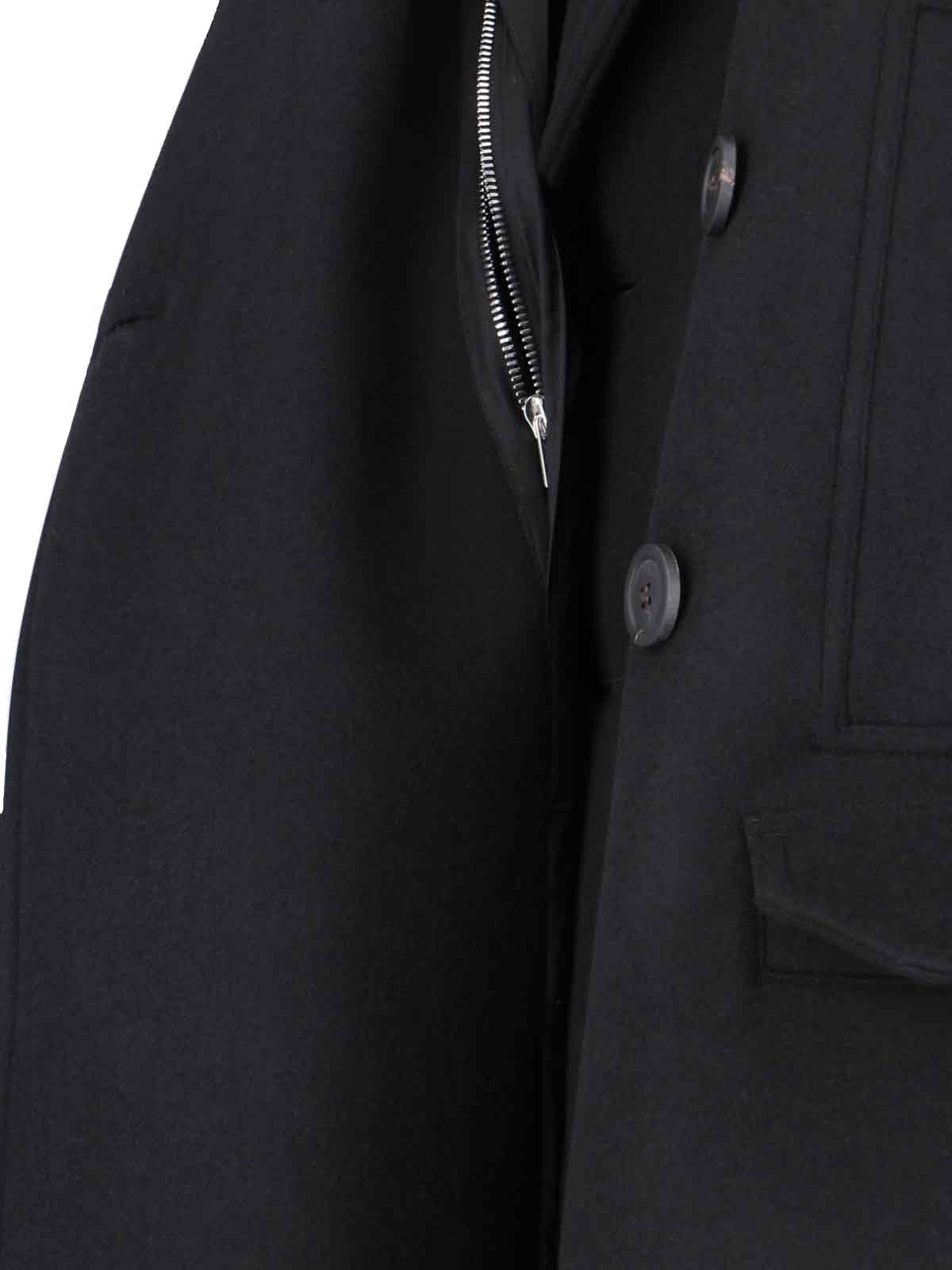 Maxi double-breasted coat