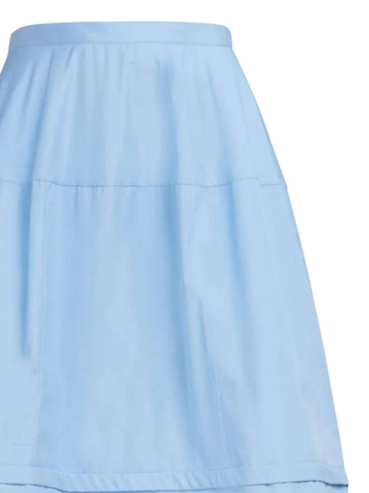 A-line midi skirt with micro pleats