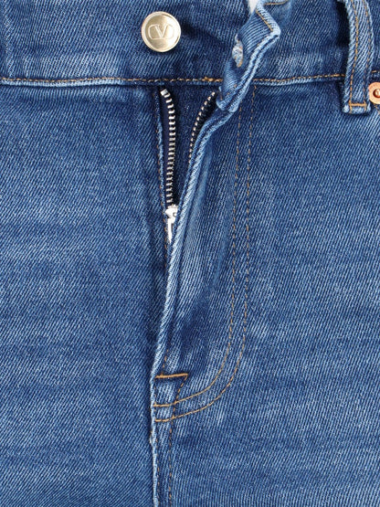 Jeans dritti "V Detail"