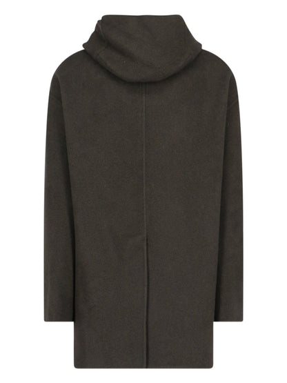 Cappotto midi con cappuccio